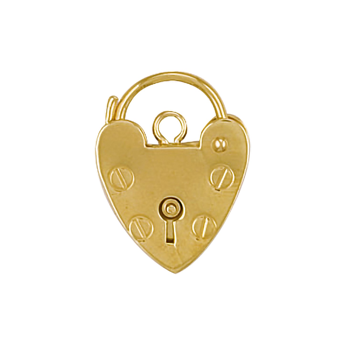 9ct YG 15mm Padlock