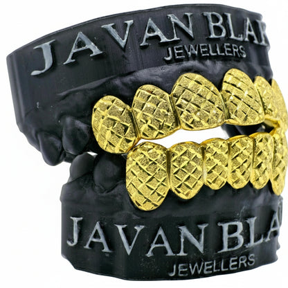 Diamond-Dust Cut Gold Grillz Set - Javan Blake Jewellers