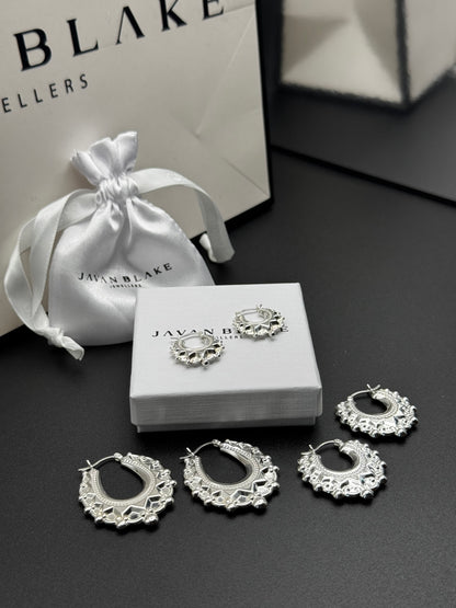 Silver 29.0mm Fancy Creoles