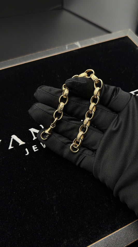 9ct Gold Kids Belcher Bracelet