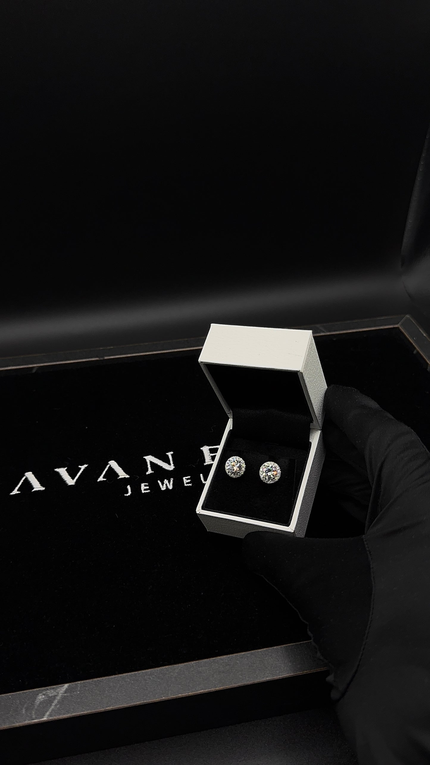 Silver Circle Moissanite 9.5mm Studs