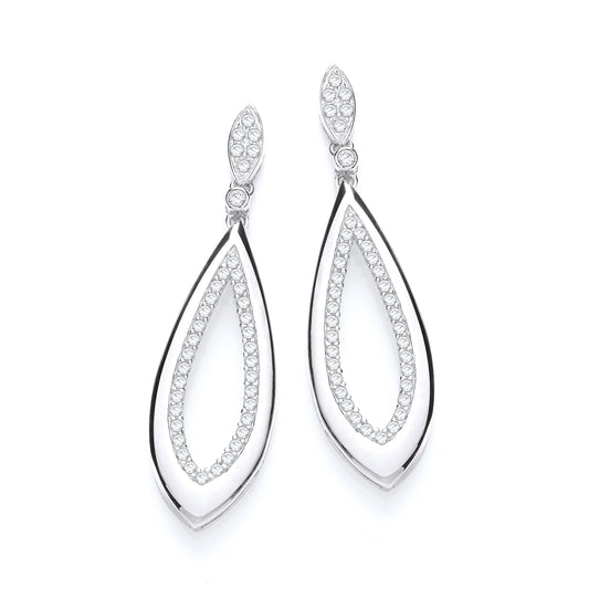 Fancy Pear Cz Drop