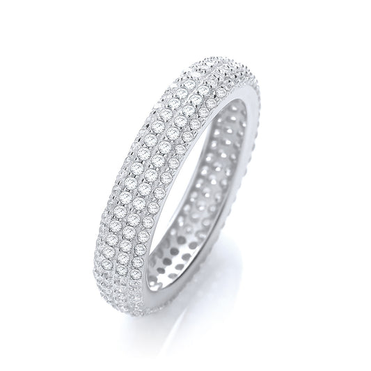 Micro Pave' Full ET Ring No Edge Cz
