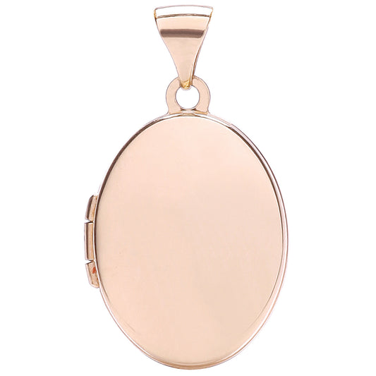 R/G Oval Shaped Plain Locket