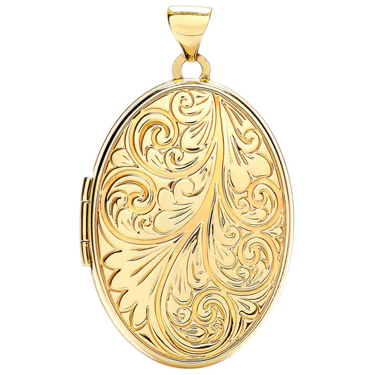 Y/G Oval Locket with design