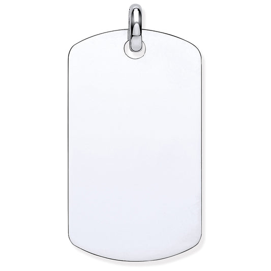 W/G Dog Tag Pendant