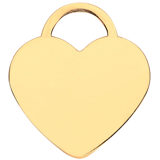 Y/G Plain Heart Pendant