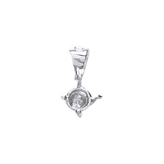 18ct W/G Pendant Mount 0.15ct