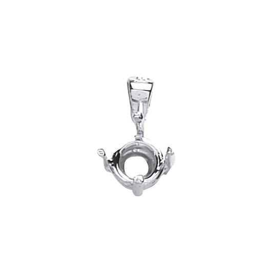 18ct W/G Pendant Mount 0.20-0.25ct