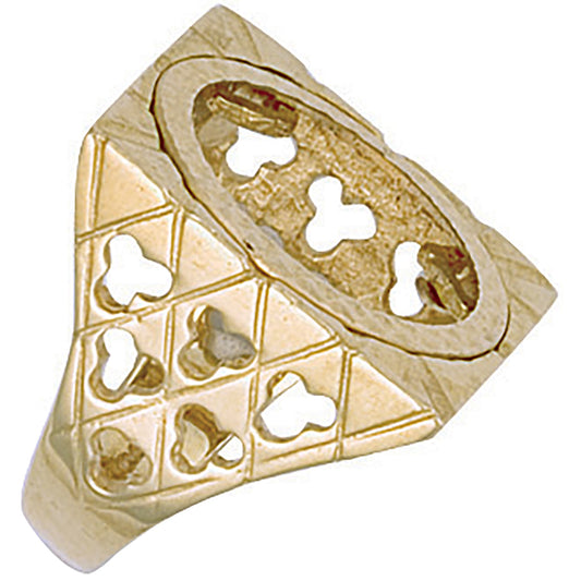 Y/G (Full) Square Top Sovereign Ring
