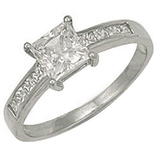 W/G Fancy Cz Ring