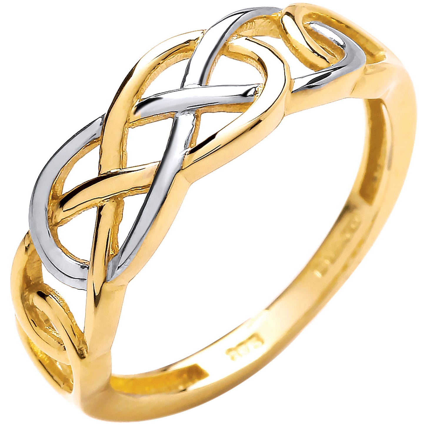 2 Colour Y/W Celtic Ring