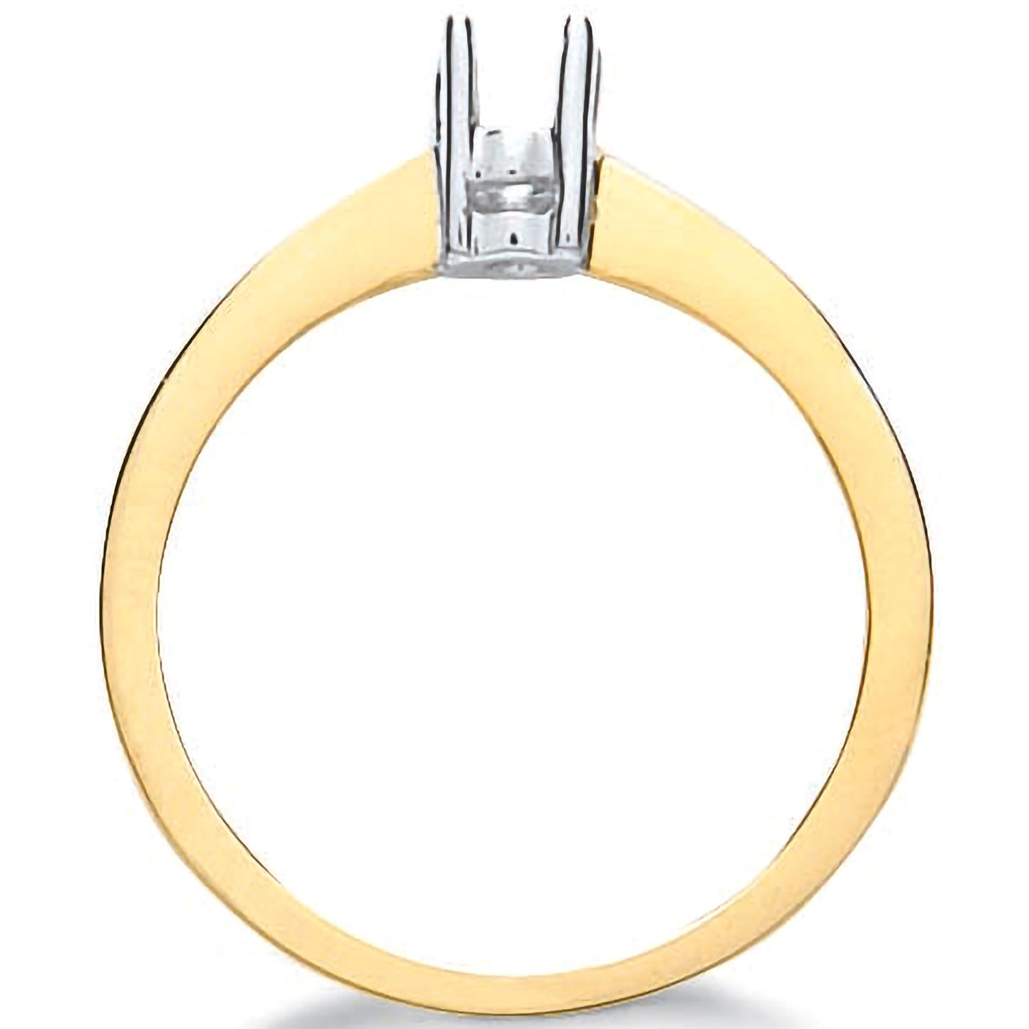 9ct Y/G Ring Mount 0.20-0.25ct