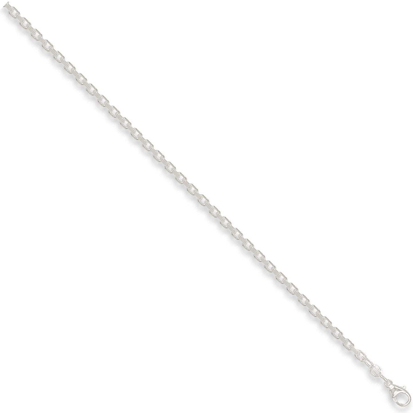 Silver 3.2mm Diamond Cut Belcher Chain