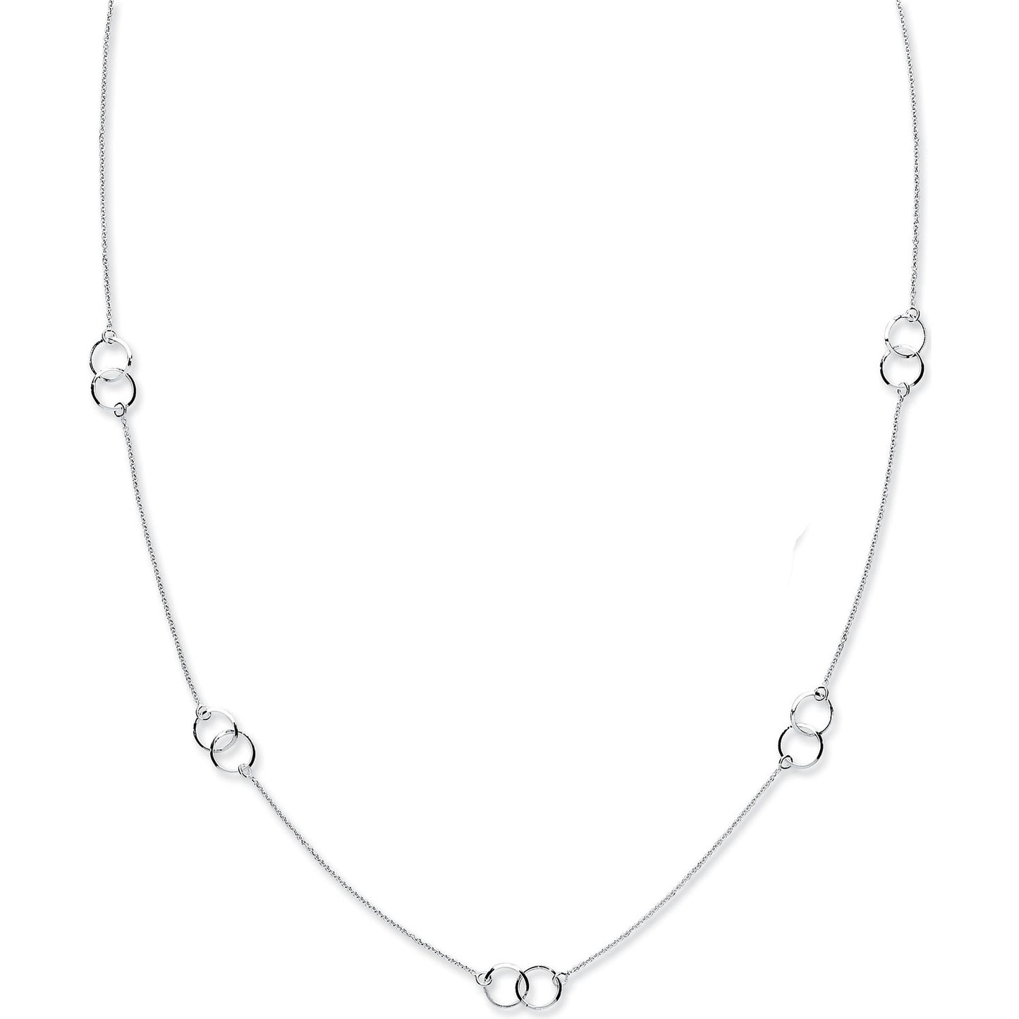 Silver Fancy Chain 34"