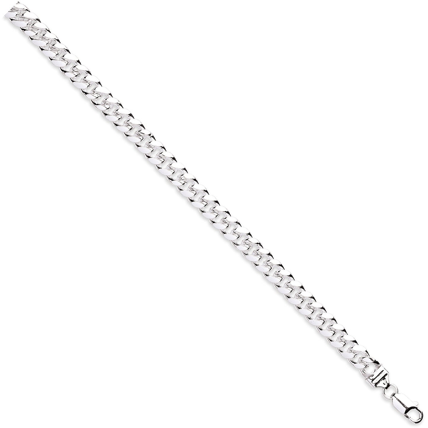 Silver 8.5mm Dome Cuban Link Chain/Gents Bracelet