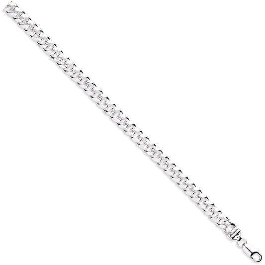 Silver 8.5mm Dome Cuban Link Chain/Gents Bracelet