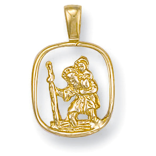 Y/G Cut Out St Christopher Pendant