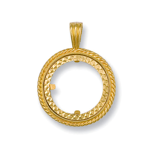 Y/G Half Sovereign Pendant