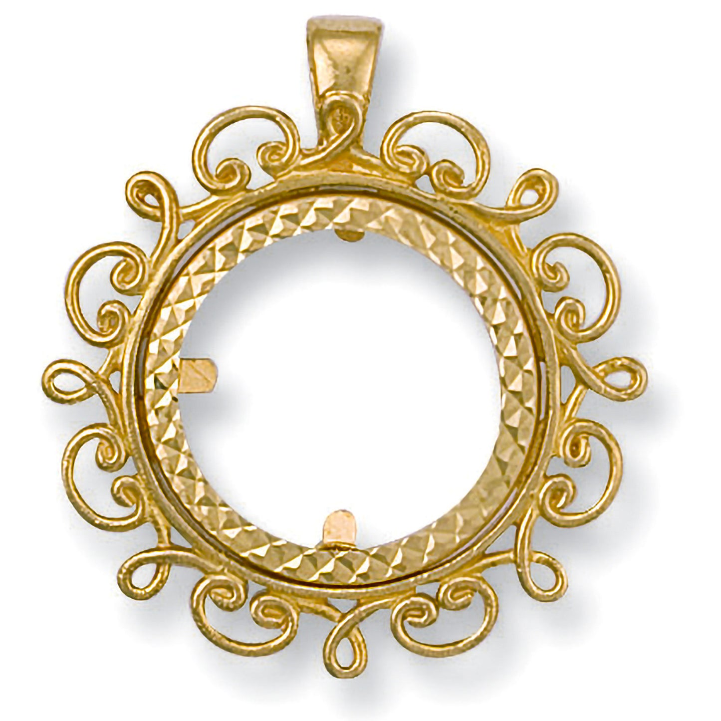 Y/G (Full) Fancy Sovereign Pendant