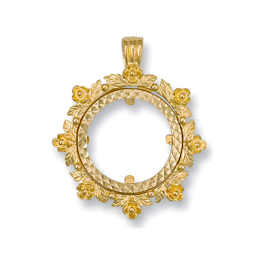 Y/G (Half) Fancy Sovereign Pendant