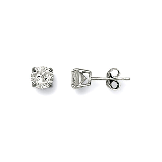W/G 5mm Claw Set Cz Studs