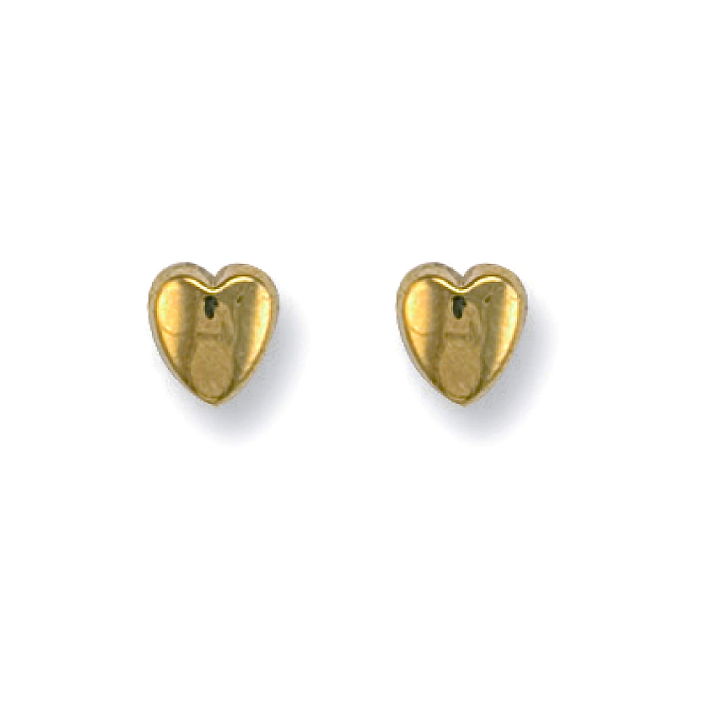 9ct Y/G Heart Studs