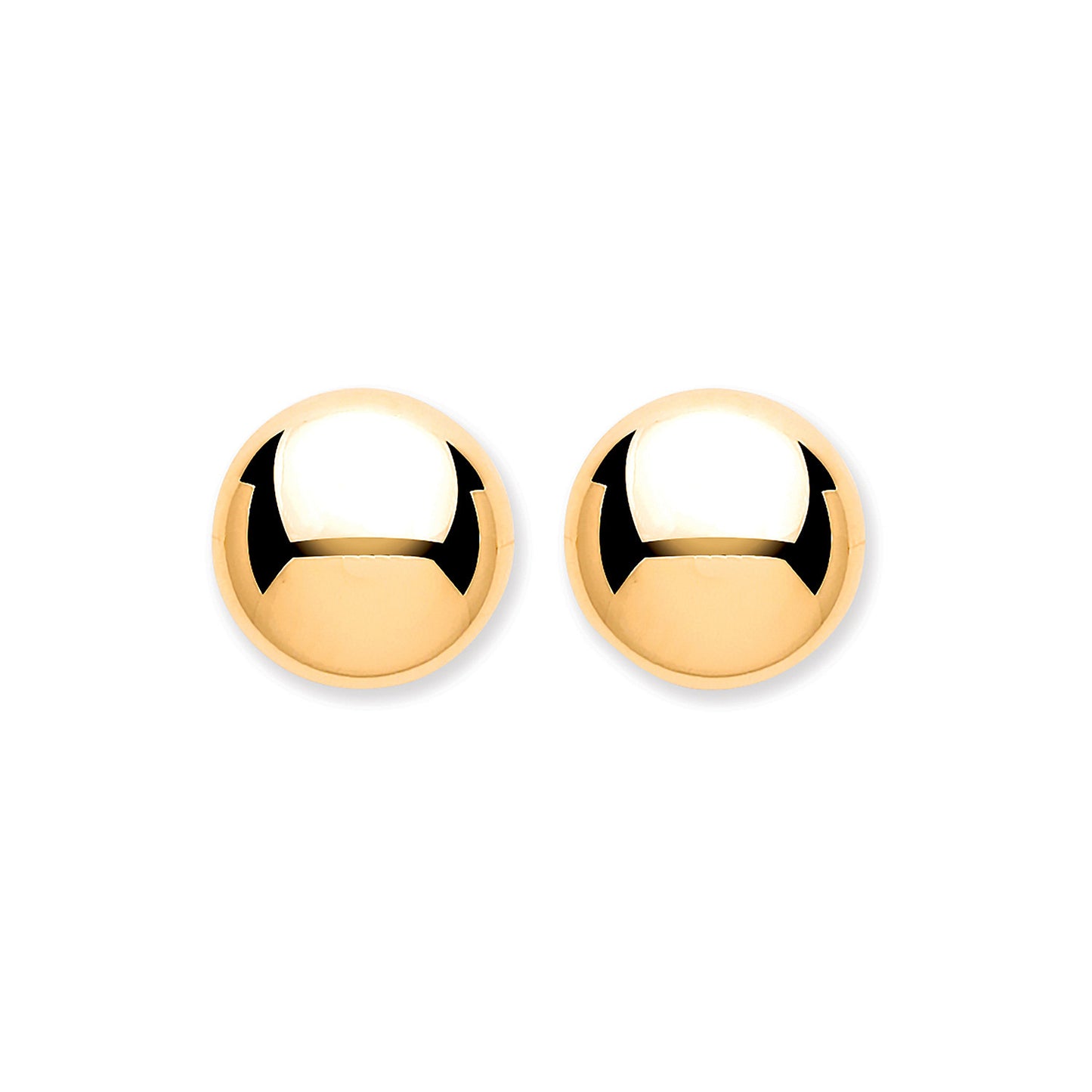 9ct Y/G 7mm Button Ball Studs