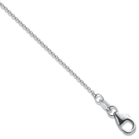 18ct W/G 1.1mm Rolo Chain