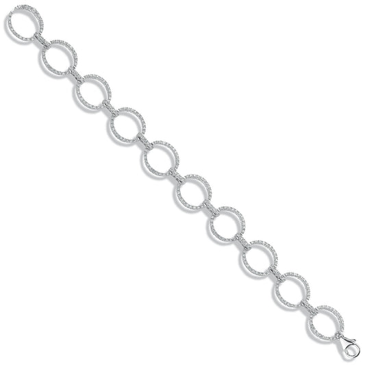 9ct White Gold 1.20ct Diamond Bracelet
