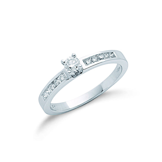 9ct W/G 0.30ct Diamond Engagement Ring