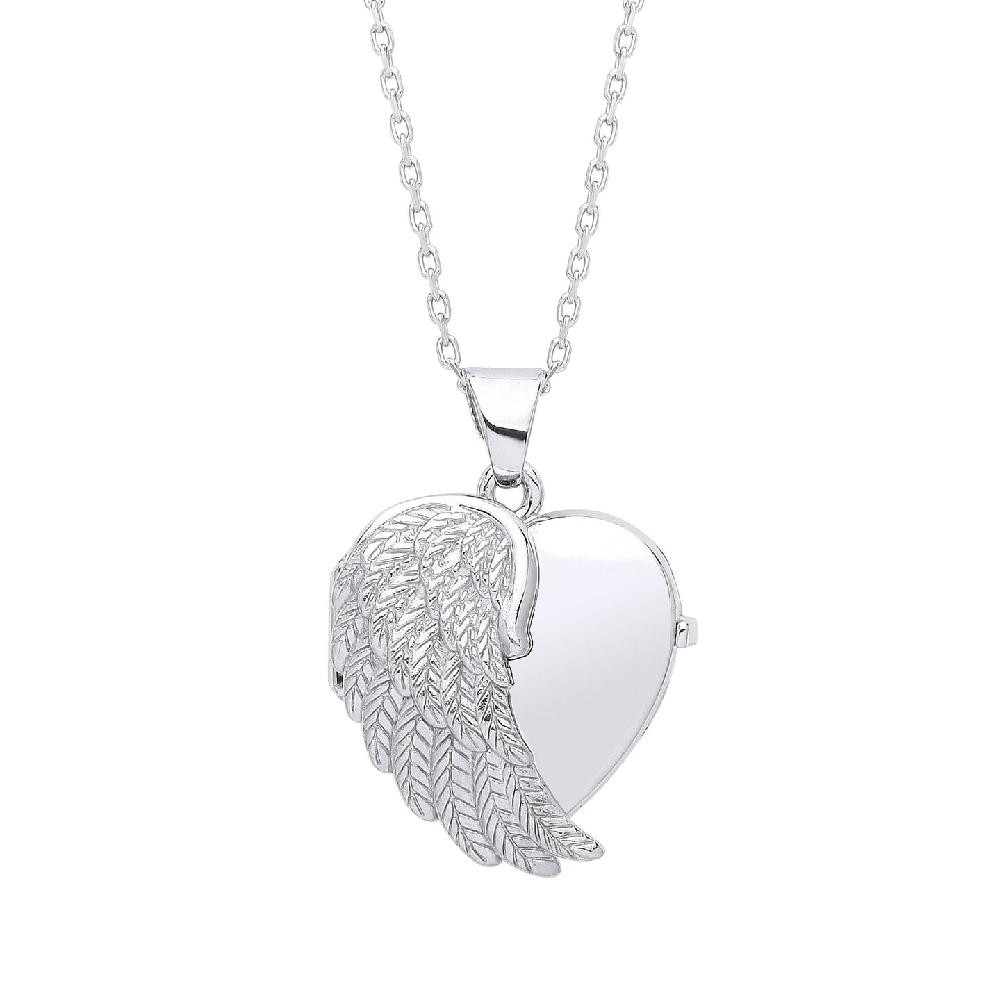Angel One Wing Silver Locket