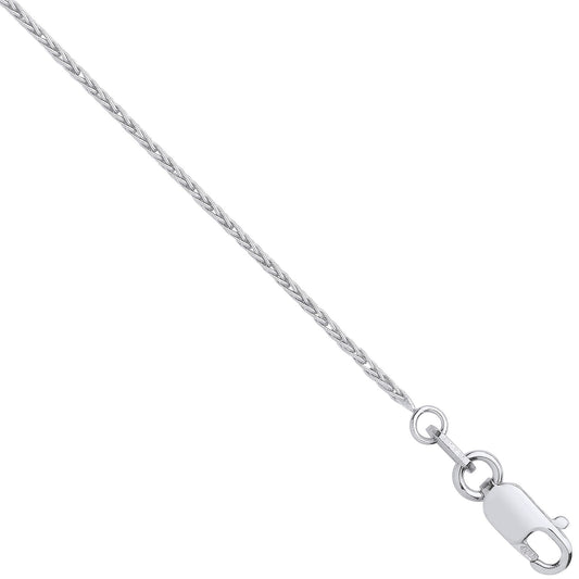 18ct W/G 1.0mm Spiga Chain