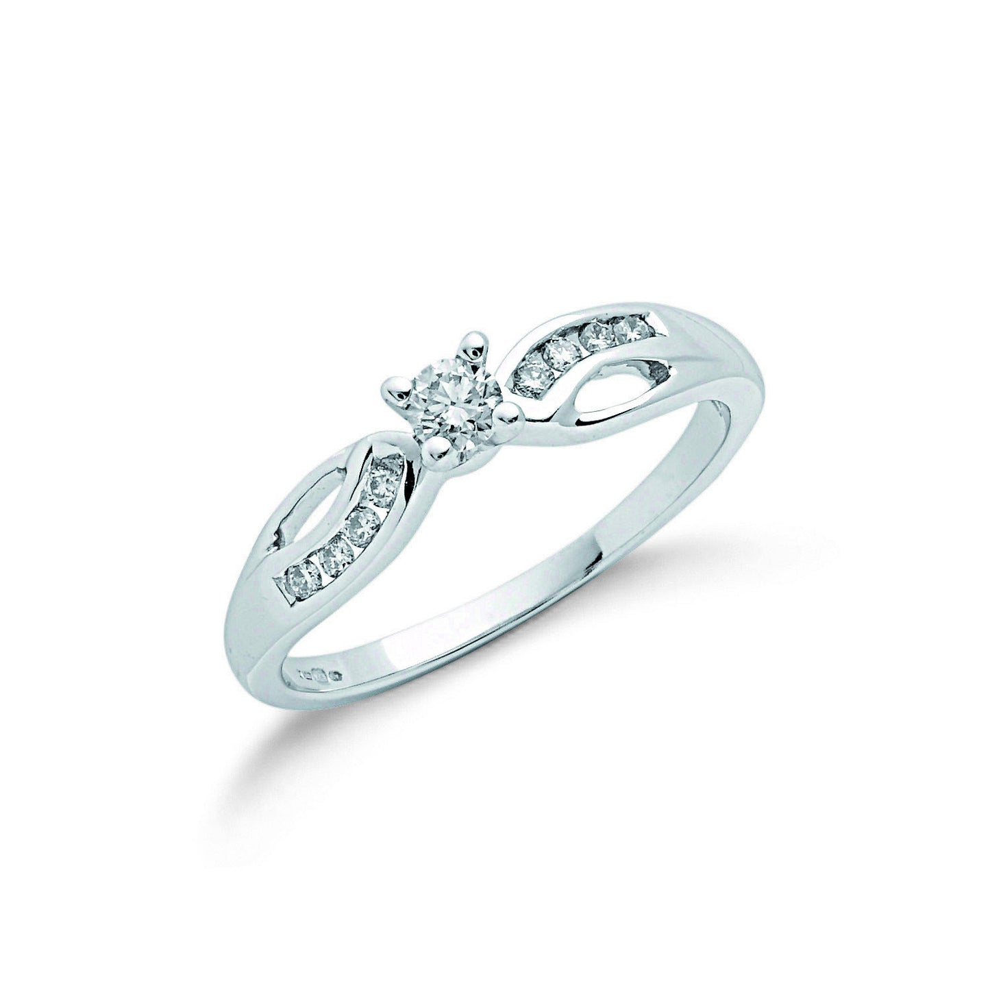 9ct W/G 0.26ct Diamond Ring