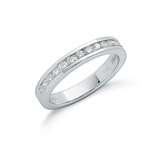 Platinum 0.50ct G/H-Vs Diamond Eternity Ring