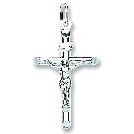 Silver Tubed Crucifix