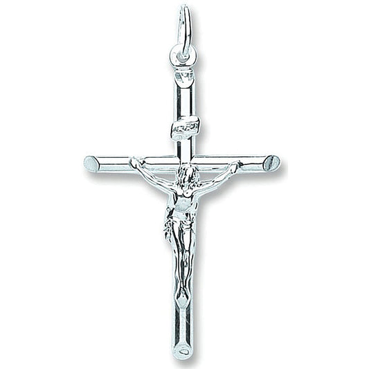 Silver Tubed Crucifix
