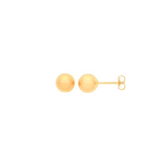 9ct Y/G 5mm Ball Studs