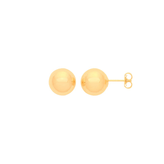 9ct Y/G 7mm Ball Studs