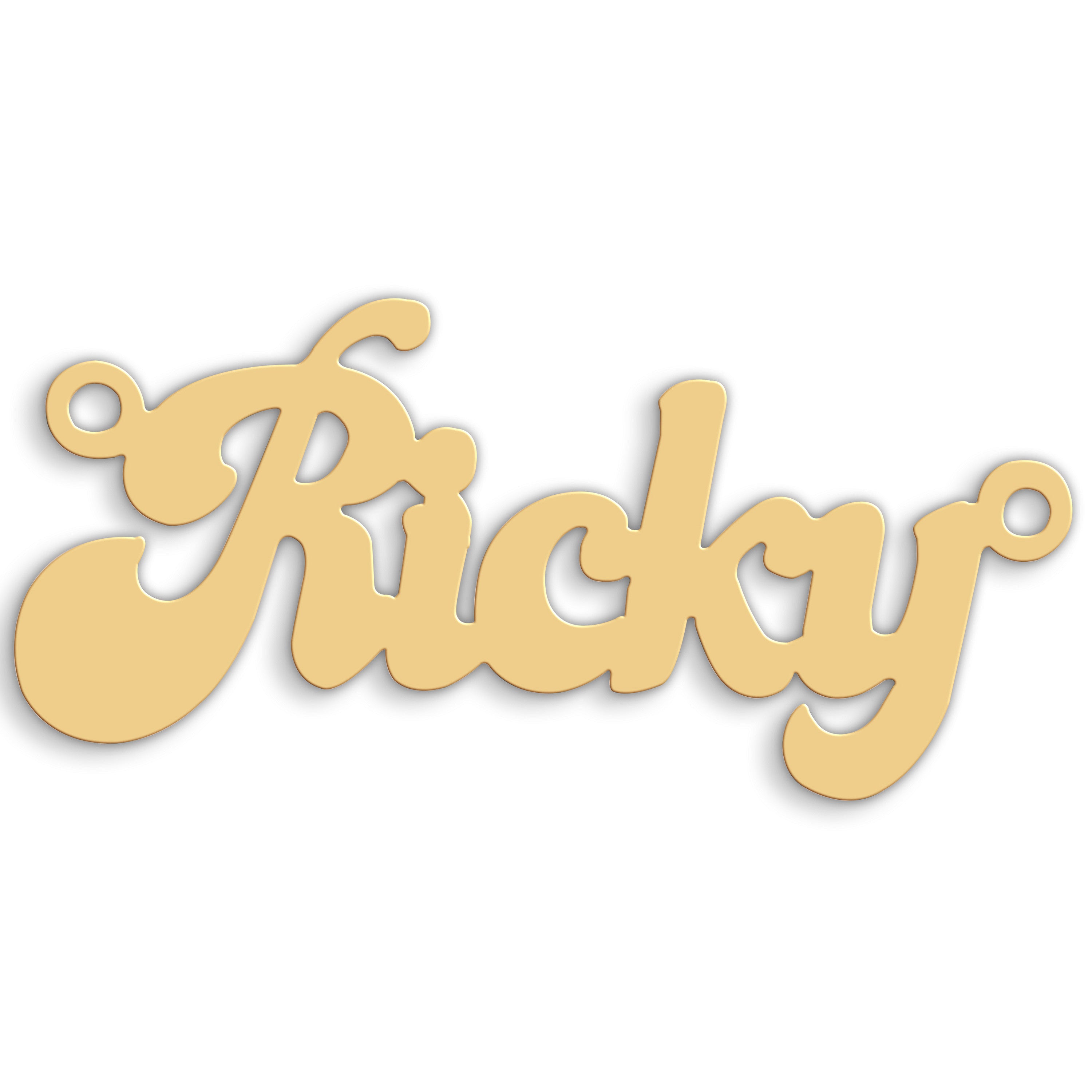 9ct Gold Medium Banana Split Style Nameplate – Javan Blake Jewellers