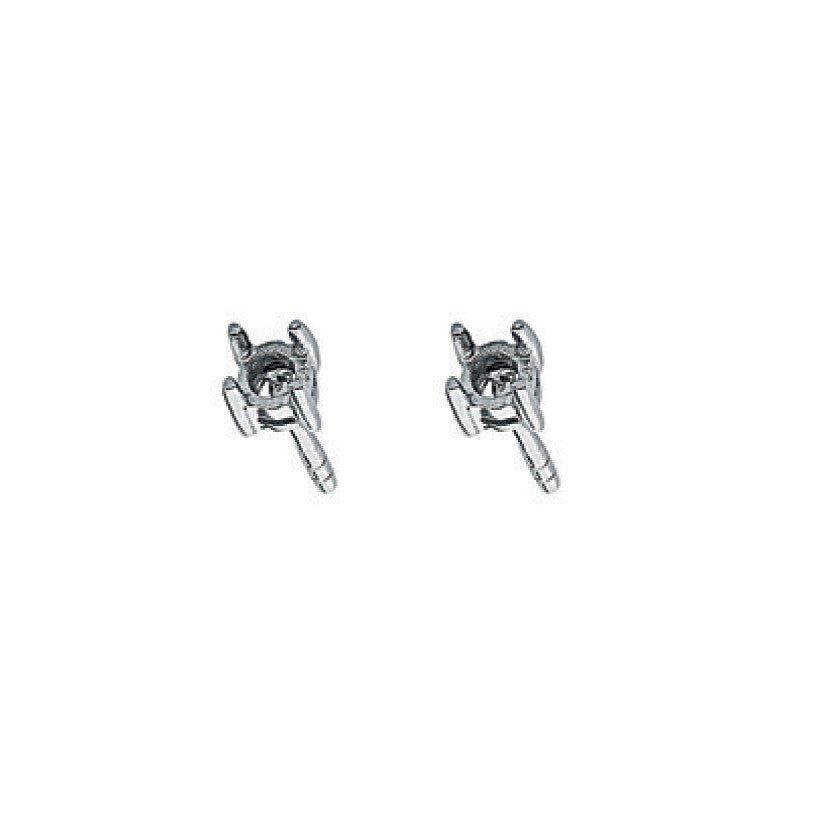 9ct W/G Earrings Mount 0.20ctw