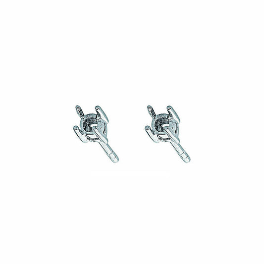 9ct W/G Earrings Mount 0.25ctw