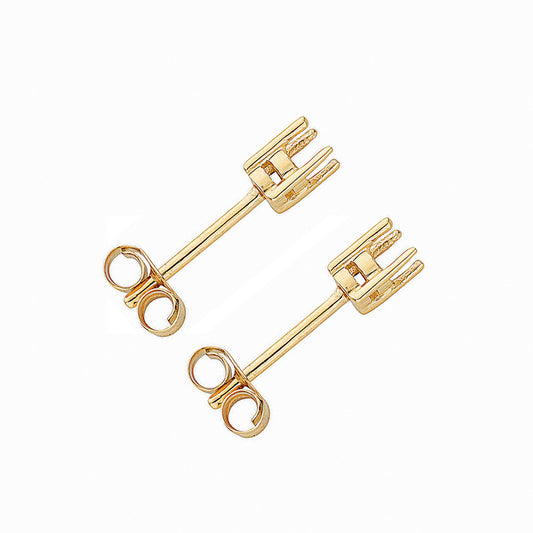 9ct Y/G Earrings Mount 0.25ctw