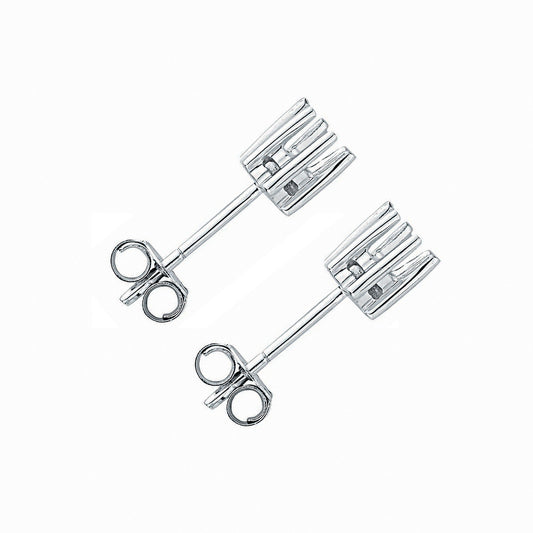 18ct W/G Earrings Mount 0.50-0.60ctw