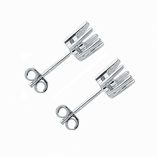18ct W/G Earrings Mount 1.00-1.50ctw