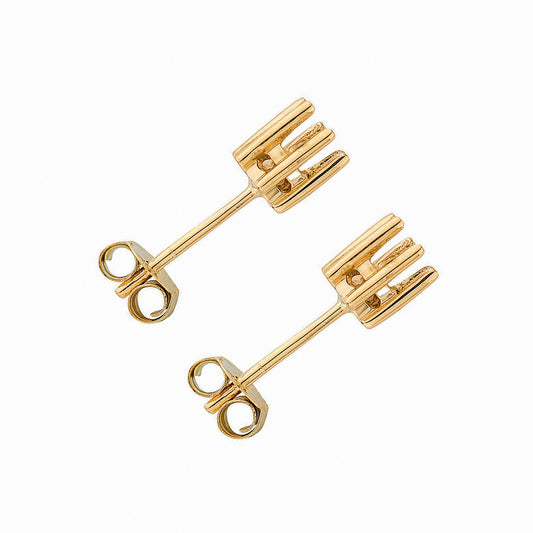 18ct Y/G Earrings Mount 0.70-0.75ctw