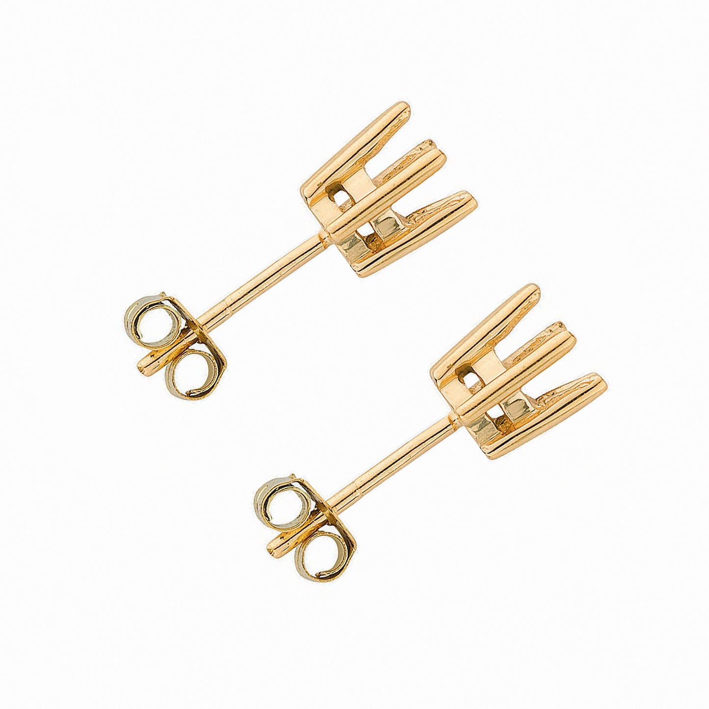 18ct Y/G Earrings Mount 1.00-1.50ctw
