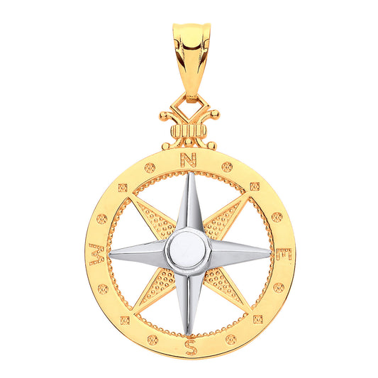 Y W/G Compass Pendant