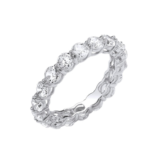 Silver Full ET CZ Ring