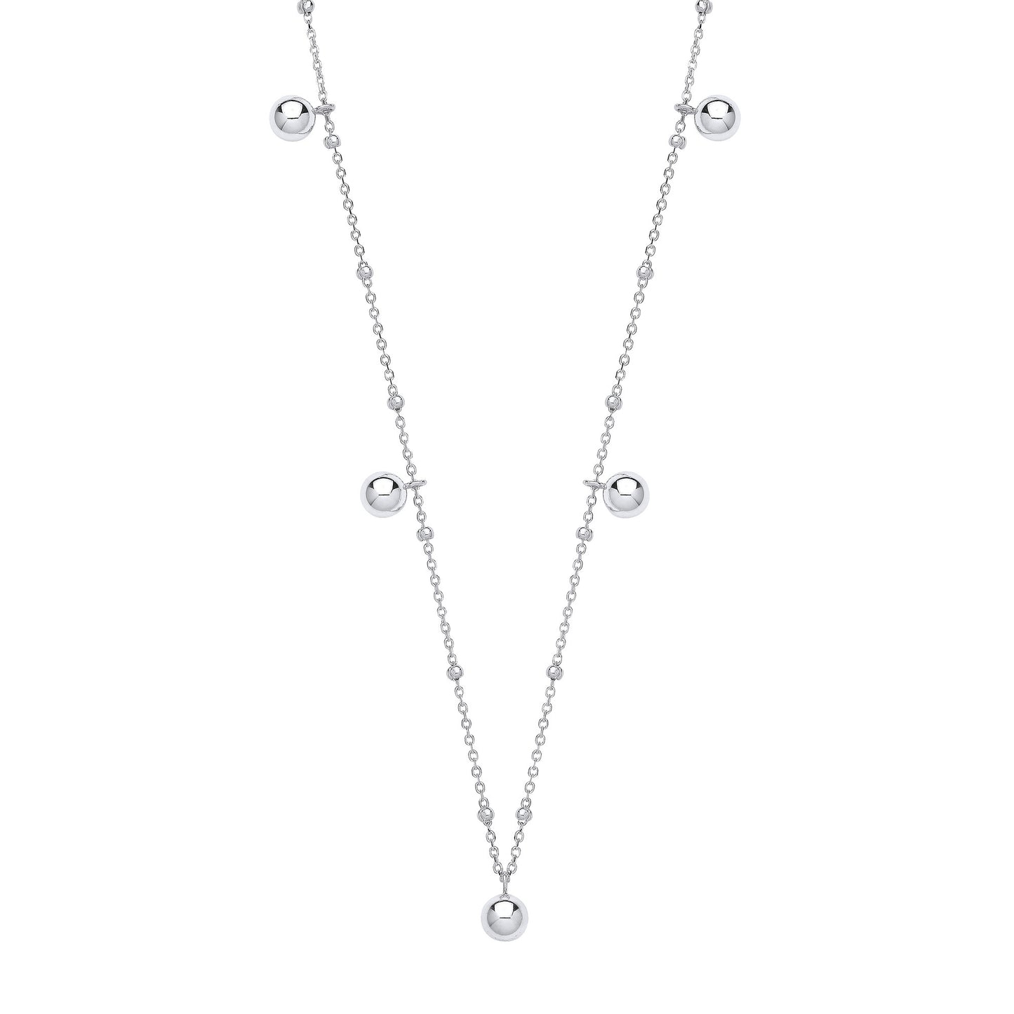 Silver Ball Necklace